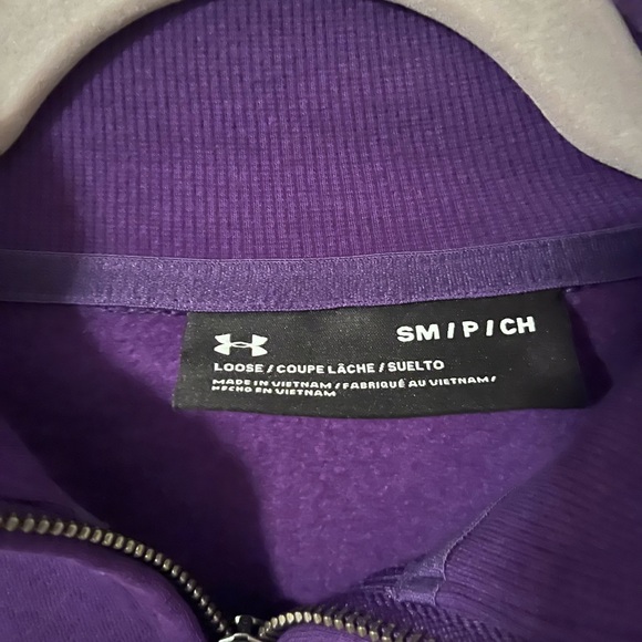 NWOT Under Armour New York University Purple 1/4 Zip - Picture 3 of 4